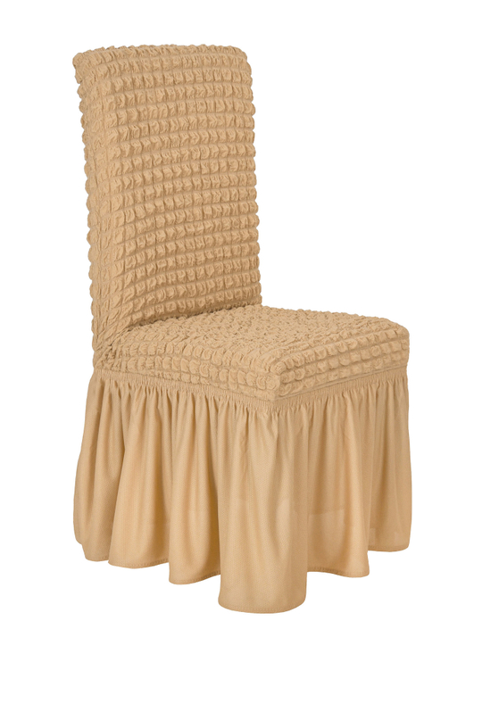 Чехол на стул с оборкой, цвет Медовый