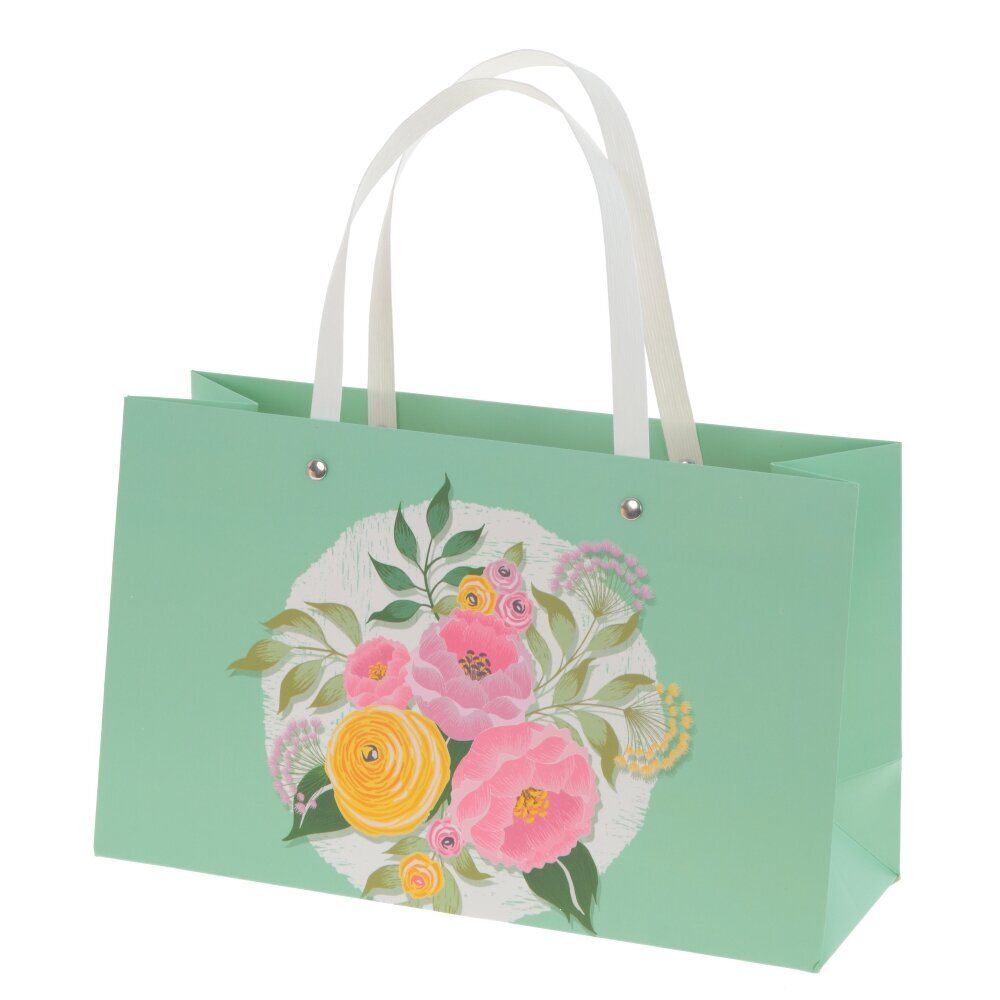 GAEM Пакет подарочный S (бумага 210г/м2, блок 12шт), L28 W10 H17 см, 4в.