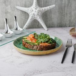 Тарелка с бортом d 22 см h2,7 см Green Frutti di Mare P.L. [1]