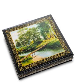 Народные промыслы ШК-11/ 7-G Шкатулка в технике декупаж (16х16х5)