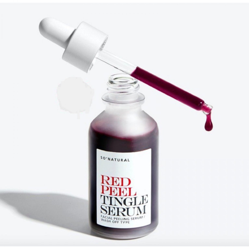 Кислотная сыворотка с тингл-эффектом So Natural Red Peel Tingle Serum