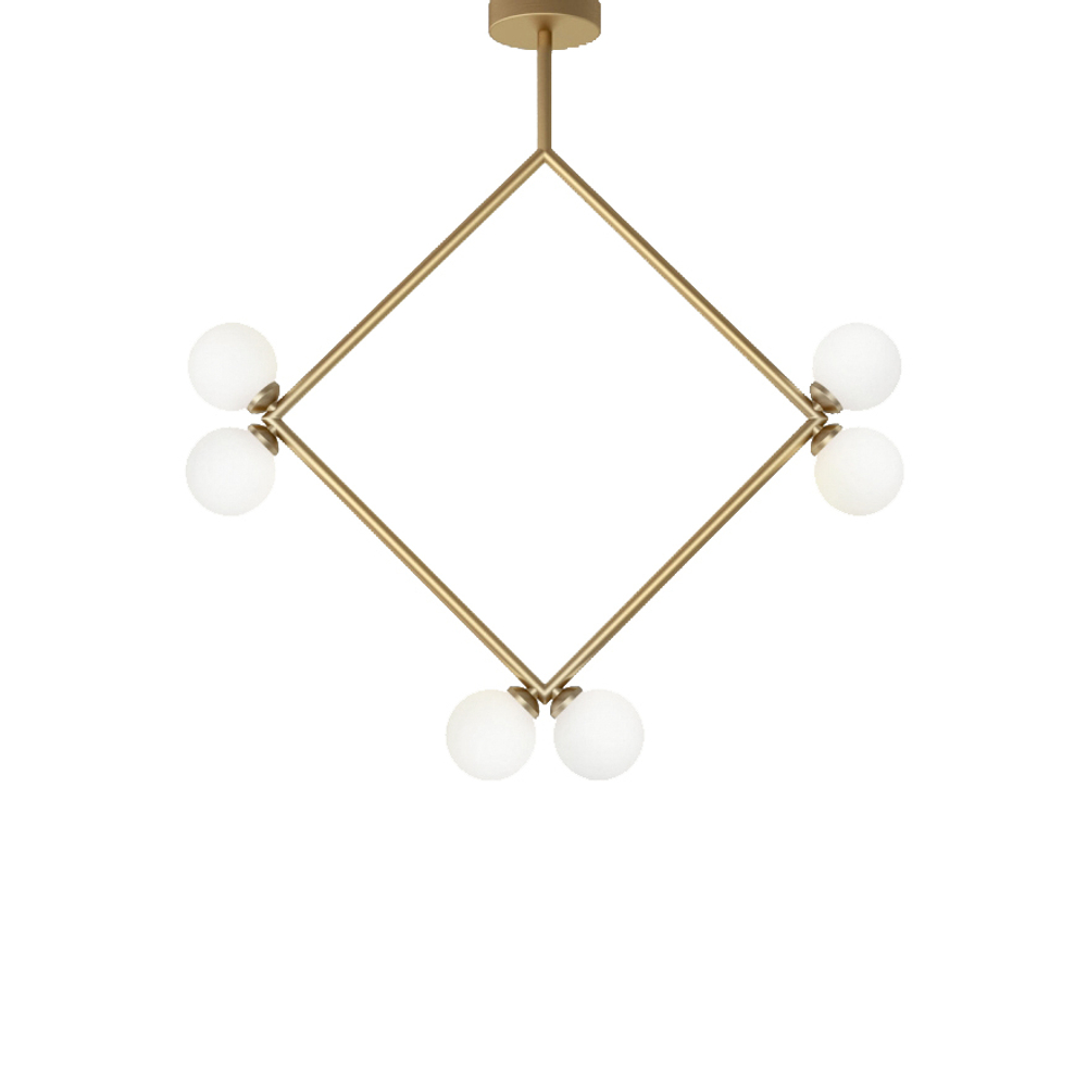 Потолочный дизайнерский светильник  Rhombus by Atelier Areti (золотой)