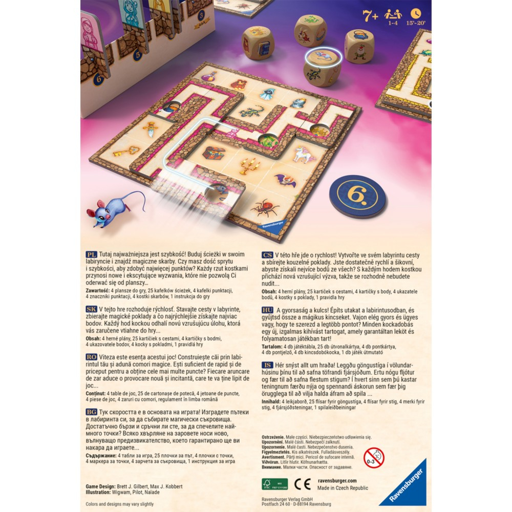 Настольная дорожная игра Ravensburger 247967 Лабиринт GO! 247967 — фото 3