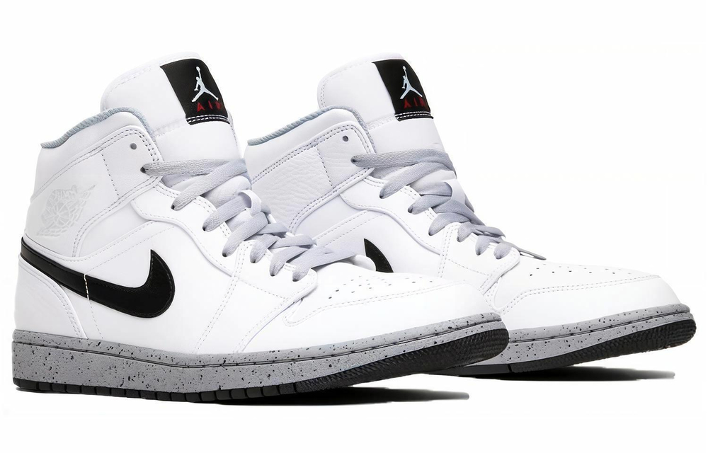Кроссовки Jordan Air Jordan 1 Mid White Cement