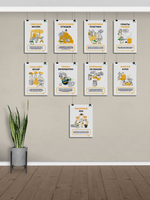 Плакаты Переработка мусора для оформления выставки, 40 штук