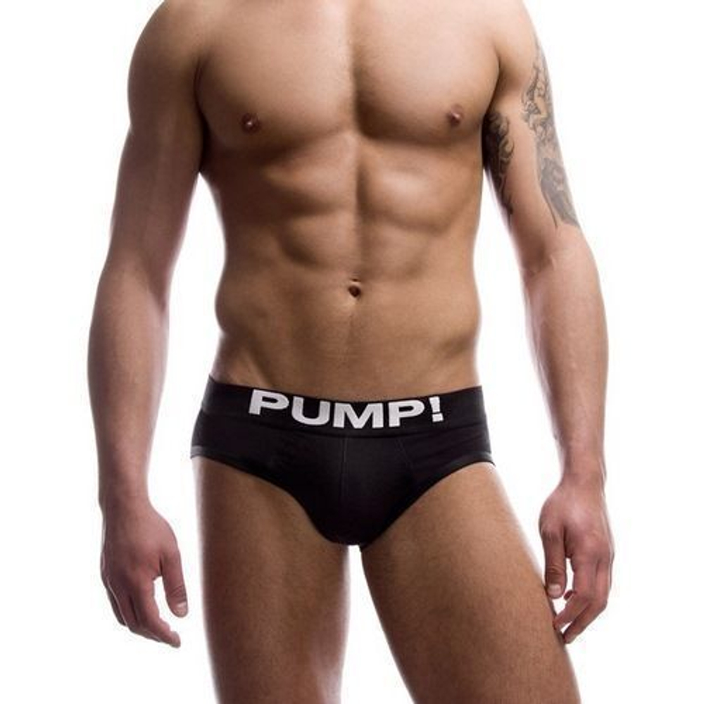 Мужские трусы брифы черные Pump! PU014-2