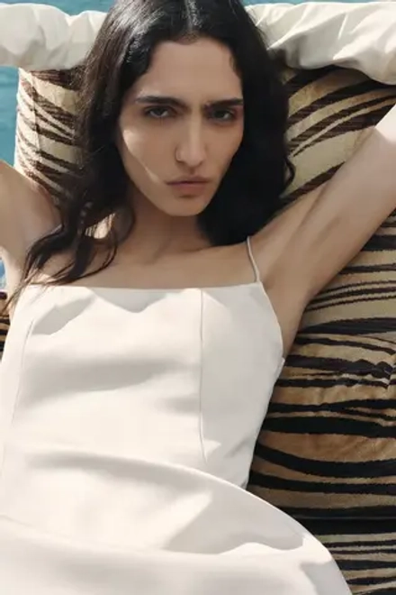 ZARA ПЕРЧАТКИ ИЗ 100% КОЖИ — LIMITED EDITION, ЖЕЛТОВАТО-БЕЛЫЙ