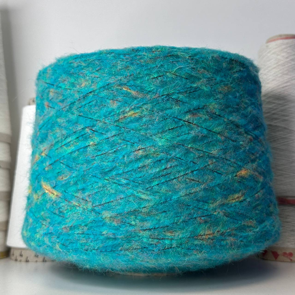 OSIRIS - Lineapiu; 13% вспушенный меринос, 6% baby альпака, 22% п/а, 59% п/с; 180м/100гр; col.5314,Бирюза