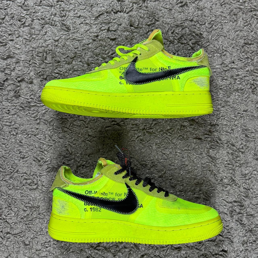 Кроссовки Nike Air Force 1 Off-White Volt