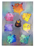 Стикерпак «Драконы-кубы»