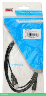 Кабель USB2.0 Buro MICROUSB2.0 A(m)/MicroUSB (1.5м)