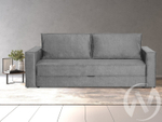 Диван прямой Эдельвейс (БД) SQUARE 22 (велюр серый)