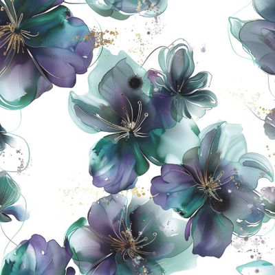 Изумрудные розы с поталью