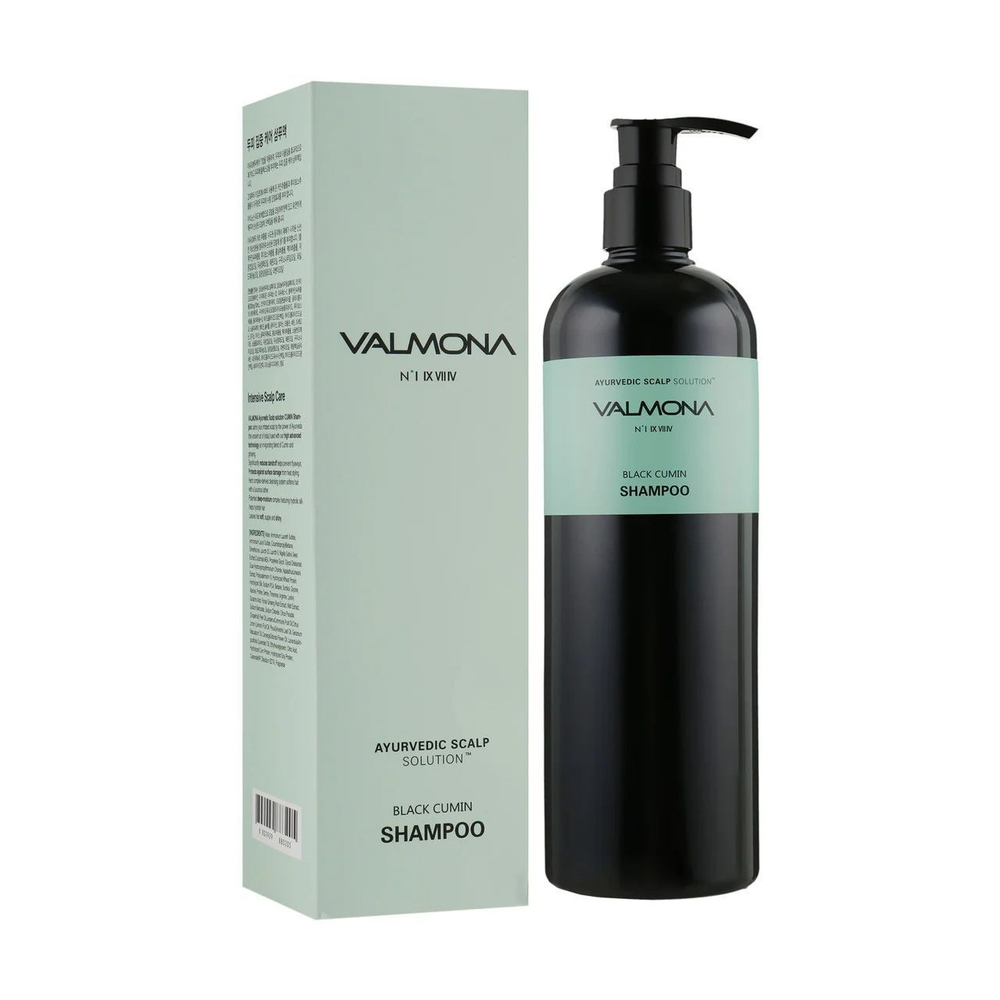 Шампунь для волос Evas Valmona Ayurvedic Scalp Solution Black Cumin Shampoo 480 мл