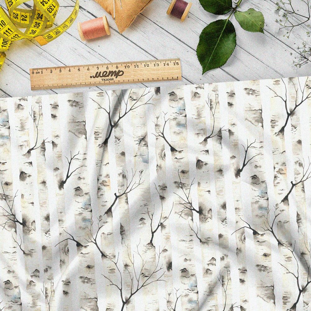 Ткань ниагара русские берёзы