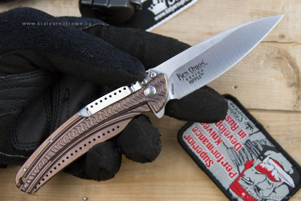 Складной нож CRKT Onion Ripple Bronze/Razor K406BXP