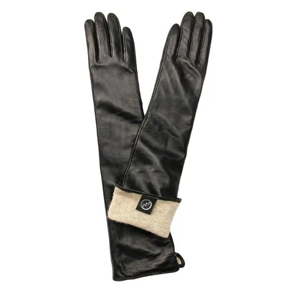 Перчатки женские, размер 7, цвет чёрный