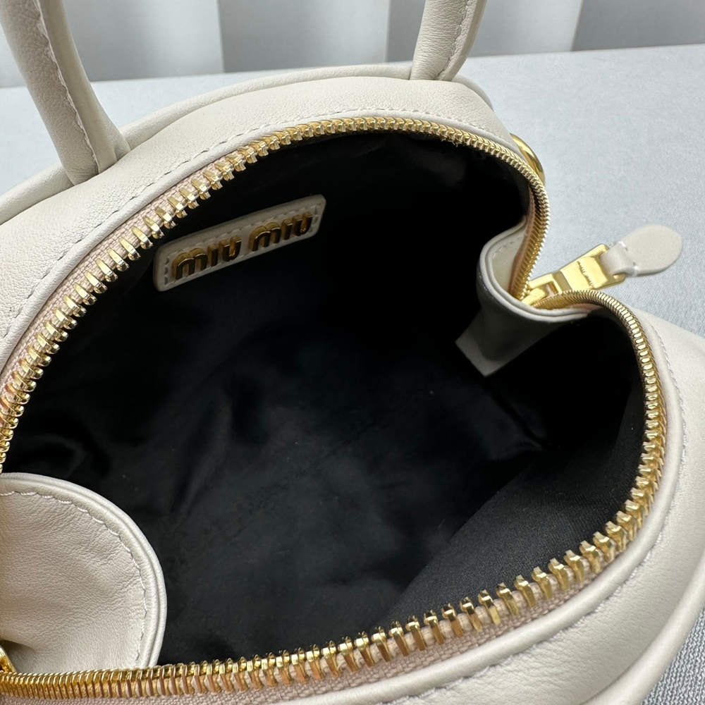 Miu Miu Leather Top-Handle Bag 18 cm