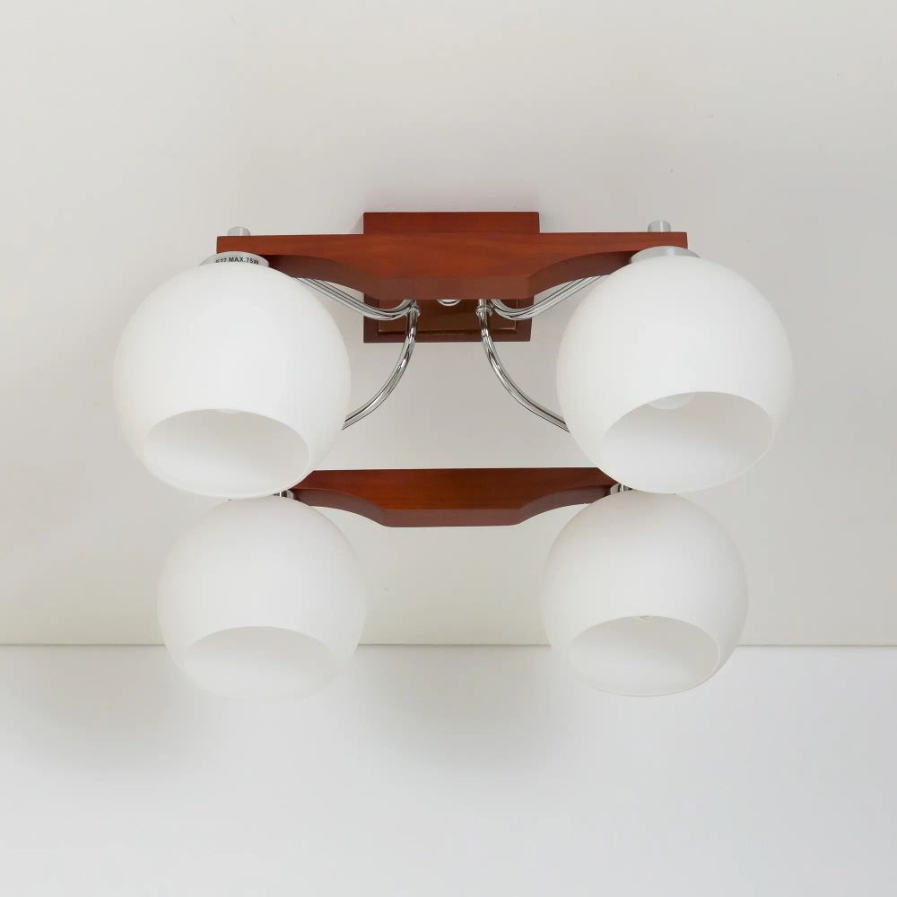 Citilux Ариста CL164341 Люстра деревянная Темный Орех