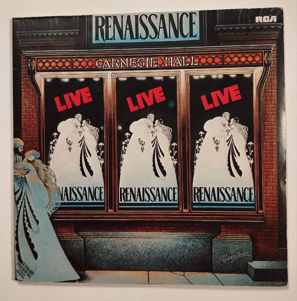 Винтажная виниловая пластинка LP Renaissance Live At Carnegie Hall (Germany 1976)