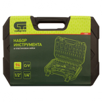 Набор инструментов 94 предмета, CrV, 1/2", 1/4" Сибртех
