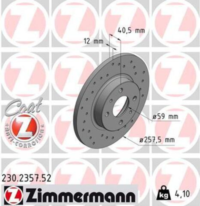 ZIMMERMANN - 230235752-ZIM - Brake Disc