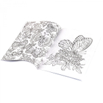 Раскраска А4 Alingar "Бабочки и цветы", 8 л., мелов. обложка