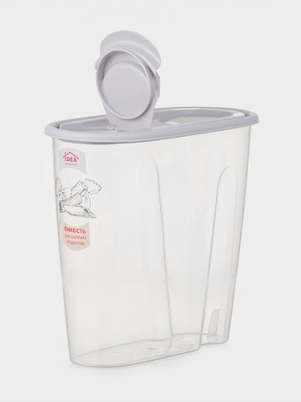 Ёмкость для сыпучих продуктов IDEA, 1.5 л, пластик, МИКС