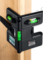 KRAFTOOL POST-LEVEL, 3 глазка, магнитный угловой уровень (34788)