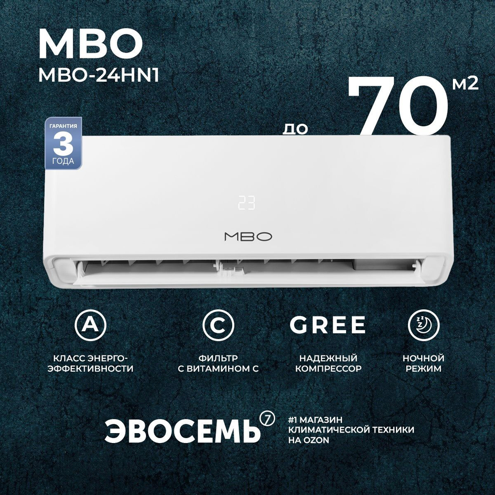 Сплит-система MBO M-1 MBO-12HN1, для помещения до 35 кв.м.