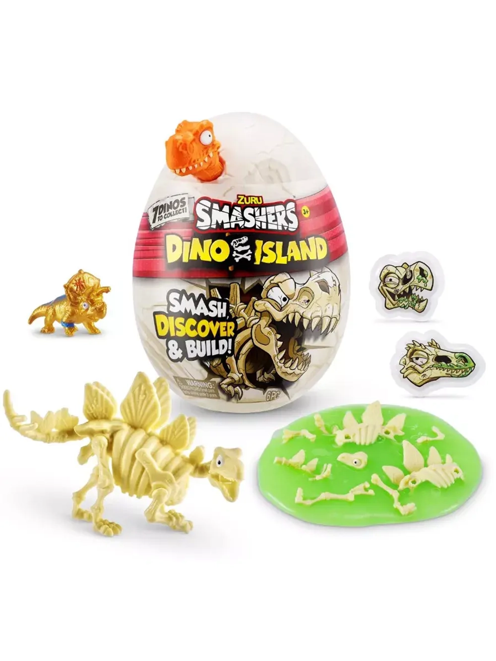 Игрушка сюрприз Zuru Smashers Dino Island Нано Яйцо динозавра