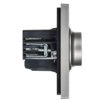 FORTE&PIANO Светорегулятор поворотно-нажимной 600Вт FP554 сталь IEK