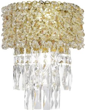 Бра 2*E14 SL1637.301.02 латунь/прозрачный/янтарный Seline ST Luce