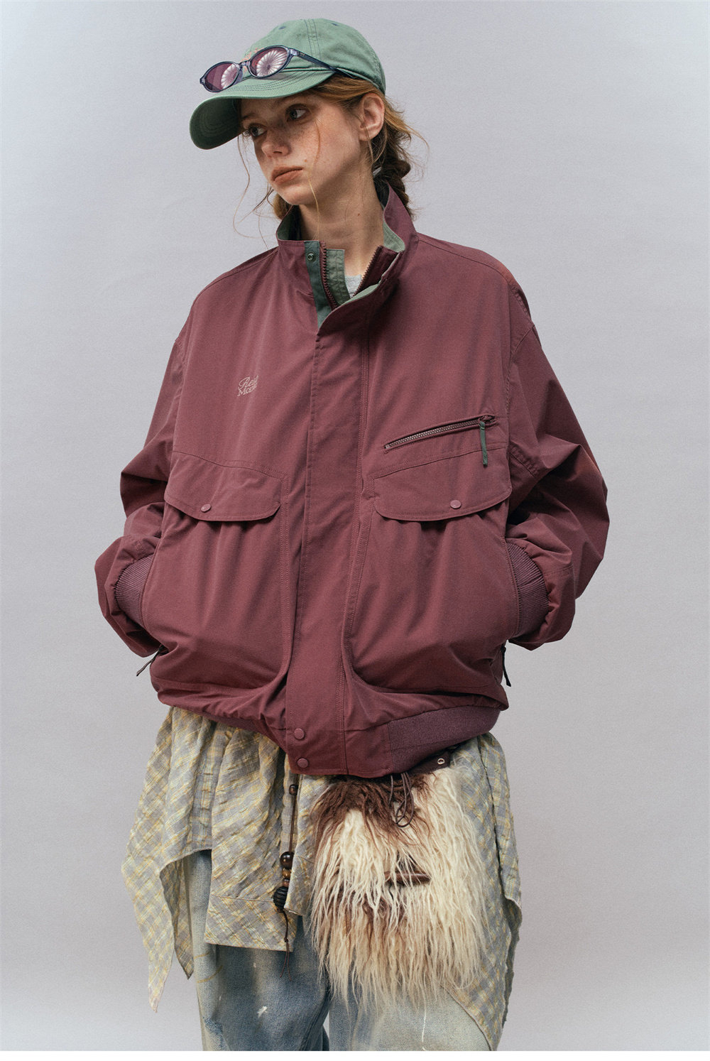 Куртка Nothomme Monterest Outdoor Water-Repellent Retro Mountain Style Color-Block Loose Fit Stand Collar Workwear Jacket