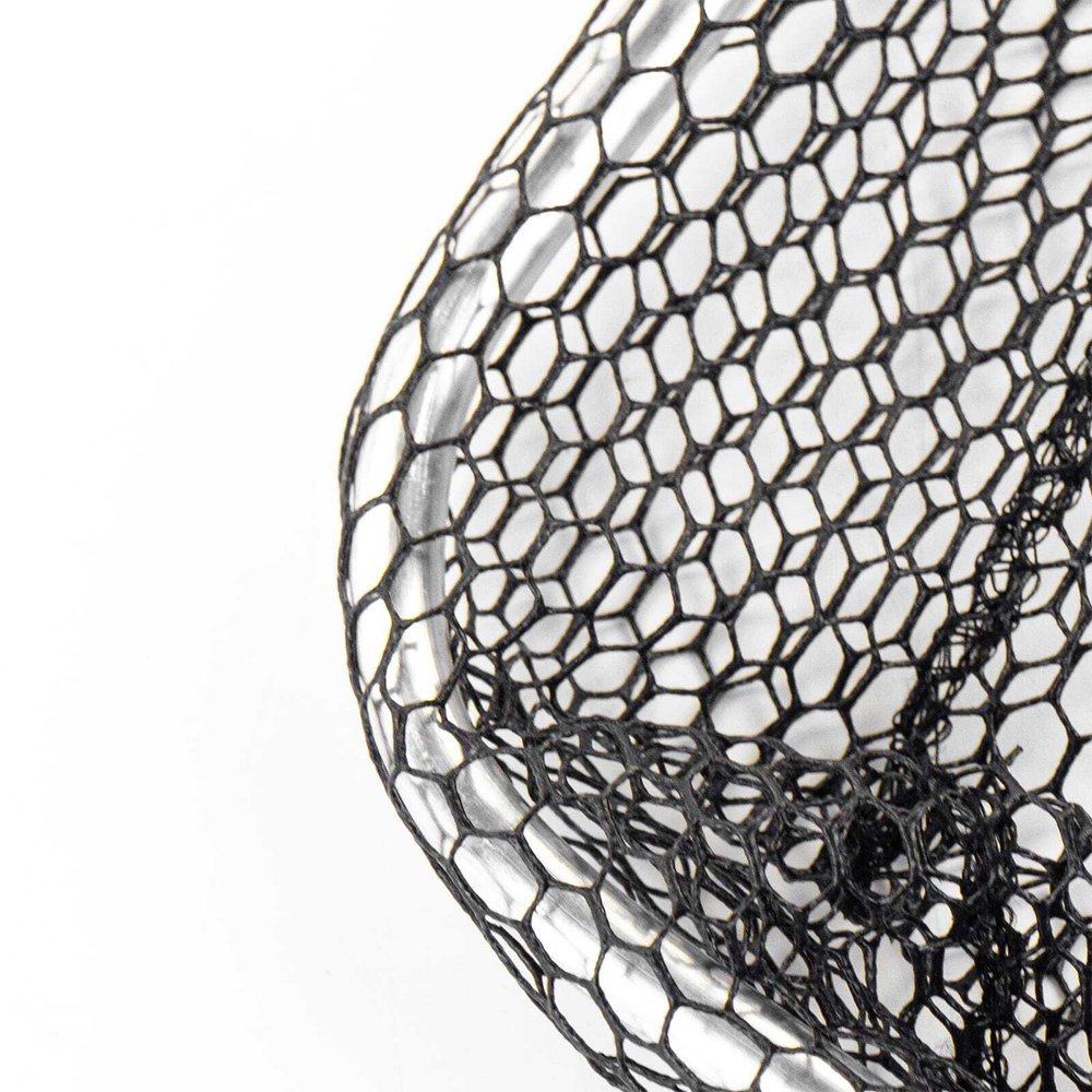 Подсачек лодочный квадратный с прорезиненной сеткой (40х40см)