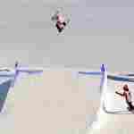 Надувная подушка-склон «SnowSlope» для слоупстайла и фристайла, 16×11×2,5 м