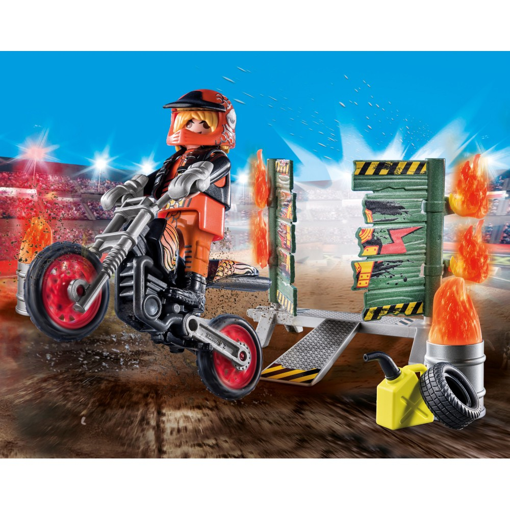 Playmobil - Stunt Show Каскадерский шоу со стеной огня 71256