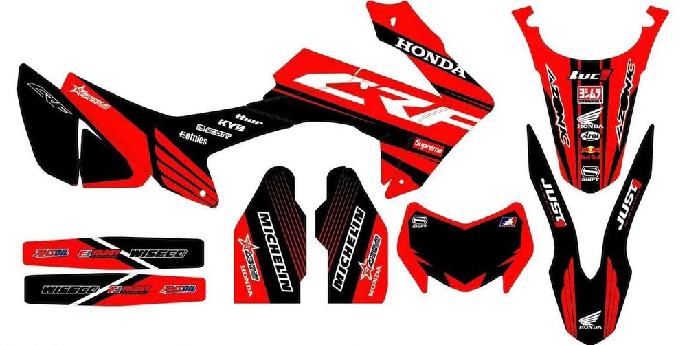 Graphic decal set, Sticker kit, for Honda CRF250L-M 2012-2020