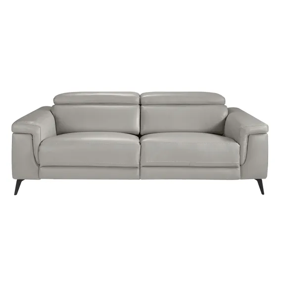 Трехместный диван с реклайнером Angel Cerda 5319-3P, серая кожа