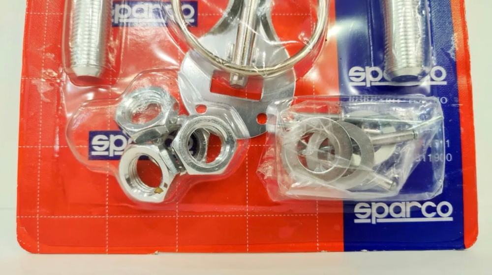 Замок на капот универсальный спортивный, нержавеющая сталь, SPA style, серебристый, TG4 (1 шт. / комплект)