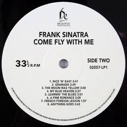 Frank Sinatra. Come Fly With Me (2 LP) Новая запечатанная виниловая пластинка