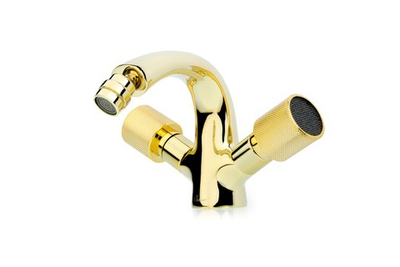 Смеситель для биде ROYAL CRYSTAL black, золото_Комплект