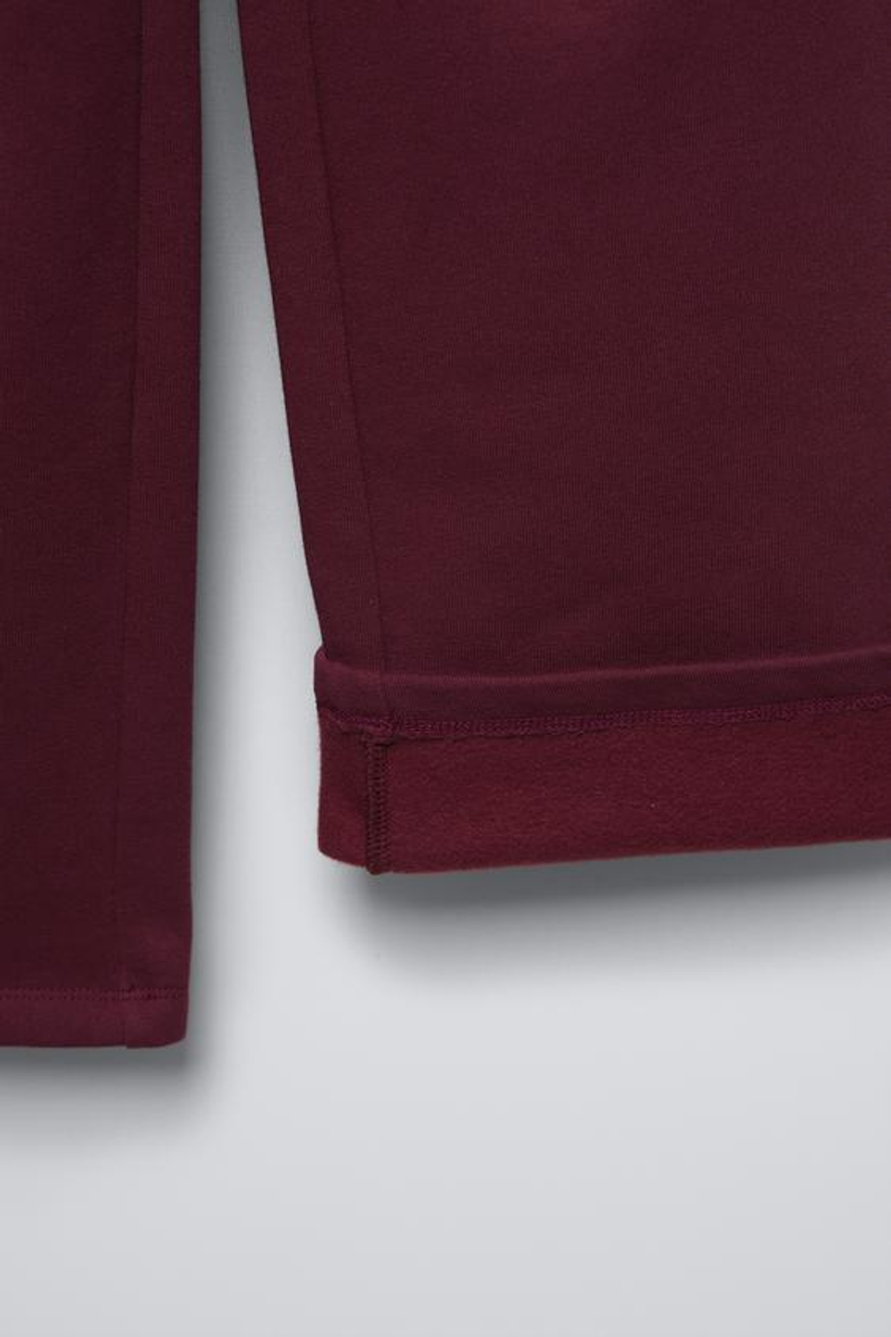 ZARA БРЮКИ С ШИРОКИМИ ШТАНИНАМИ, ГРАНАТОВЫЙ