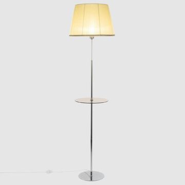 CL402973T Линц Хром+Кремовый Торшер со столиком