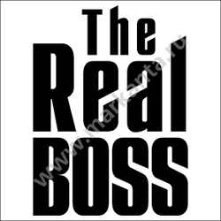 Наклейка "Настоящий начальник"