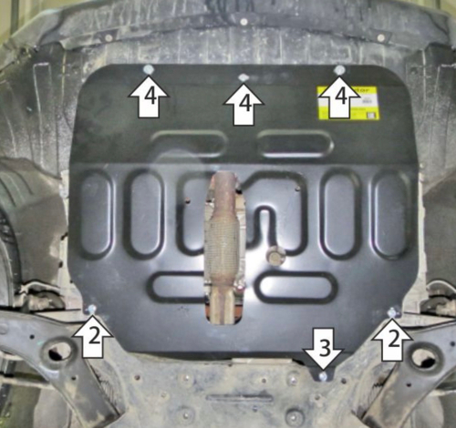Защита двигателя и кпп для DFSK ix5 (2023-) Motodor.78609