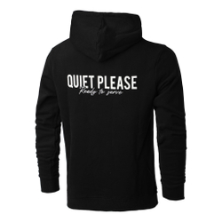 Мужская кофта теннисная Quiet Please Ready To Serve Hoody Men - Black, White
