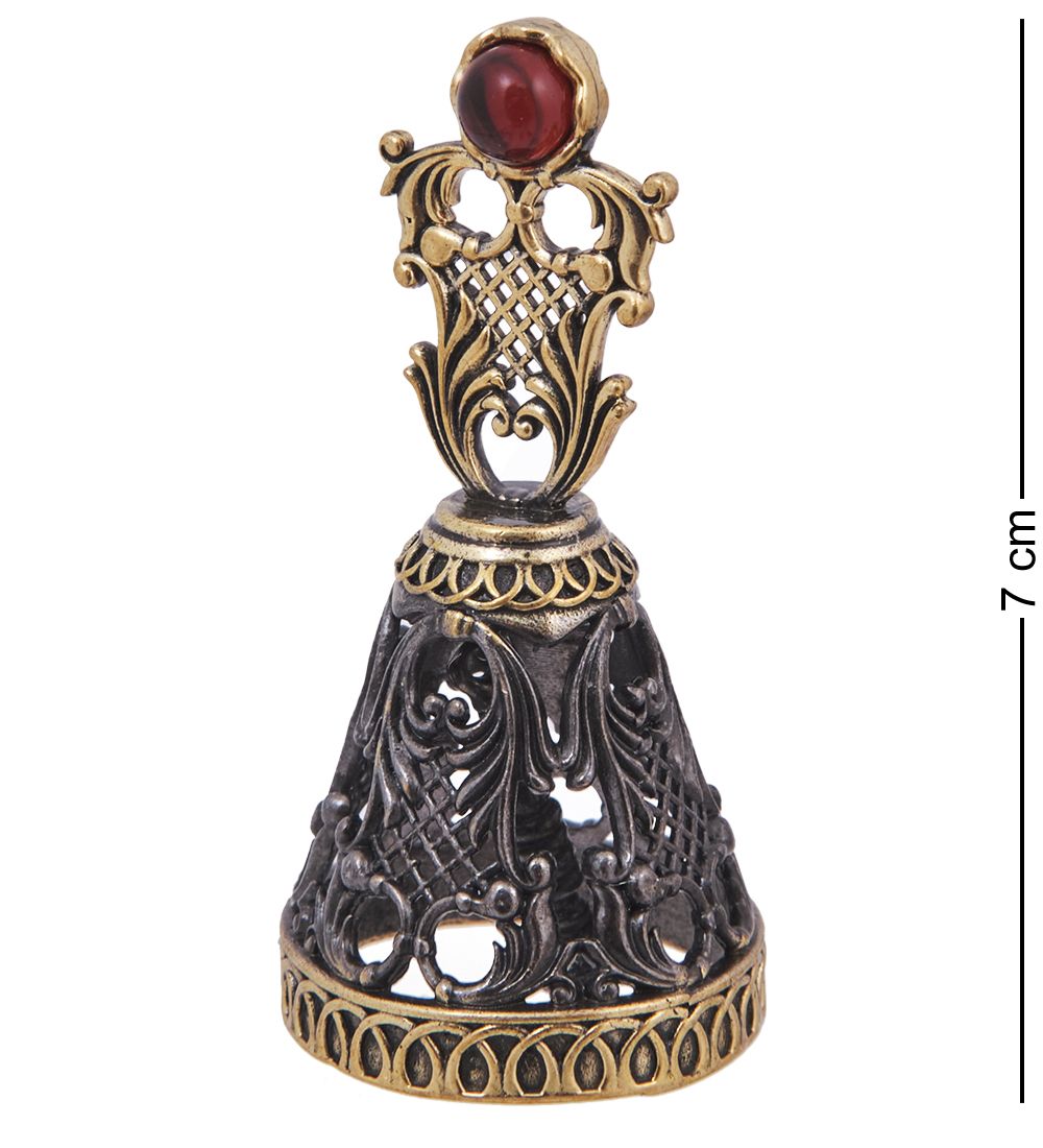 AM-4241 Колокольчик «Сад» (латунь, янтарь)