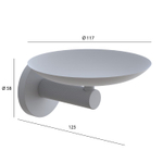 Мыльница Настенная Uno Nickel Brush