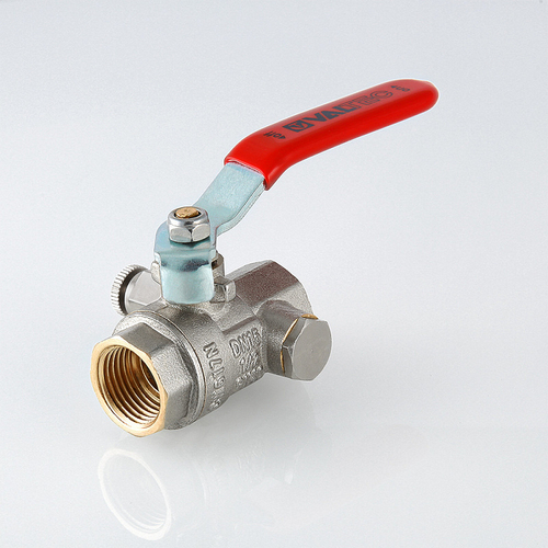 Кран шаровой Valtec BASE с дренажом и воздухоотводчиком 3/4" вн.-вн. (VT.245.N.05)